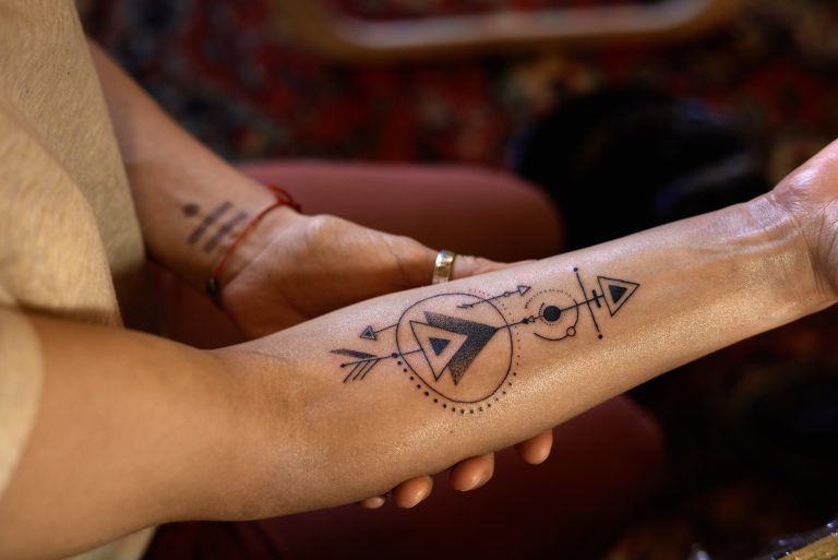 Creative hand tattoo